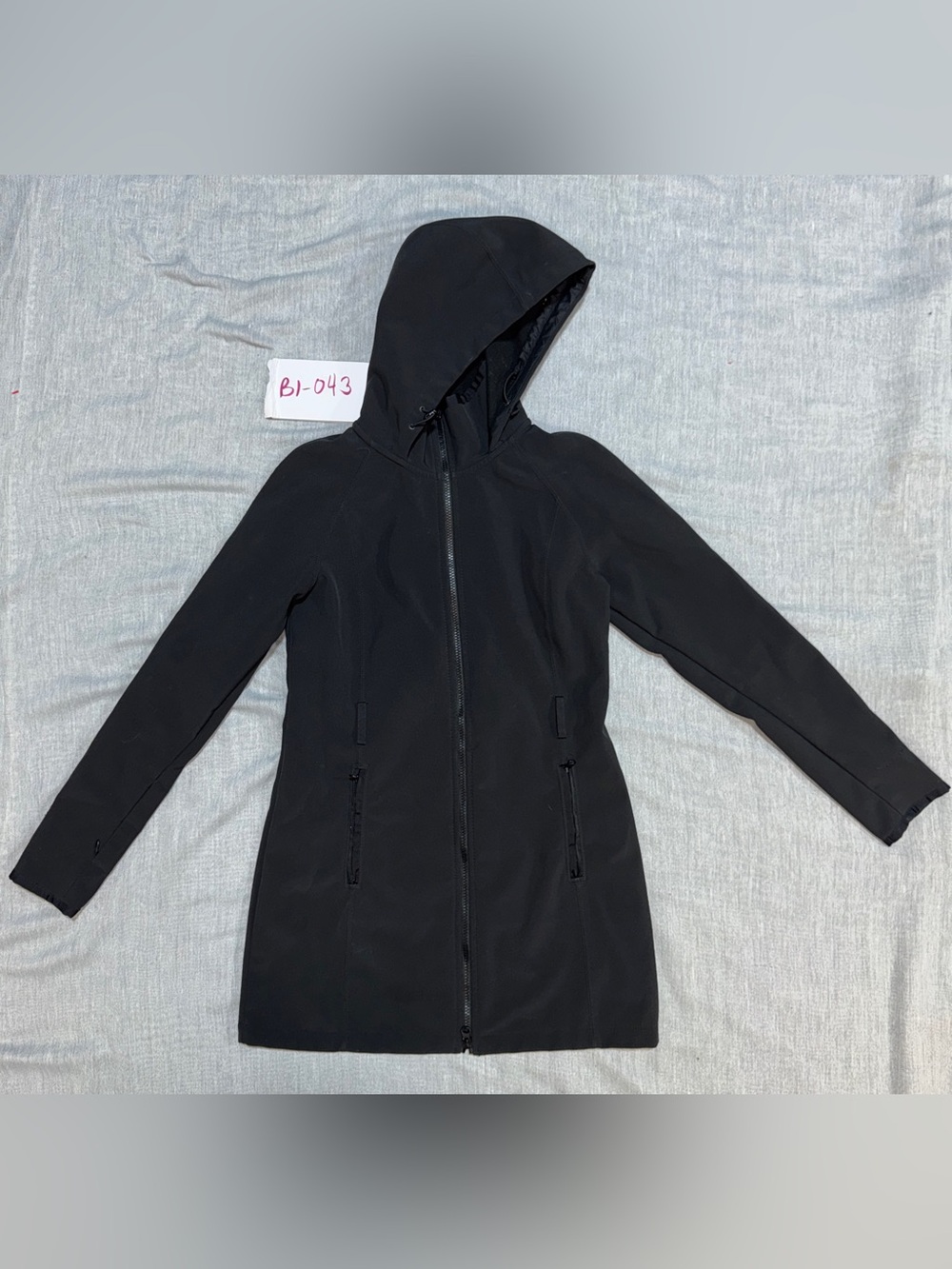 The NorthFace Black Water/Wind Resistant Parka Coat Small Soft Shell